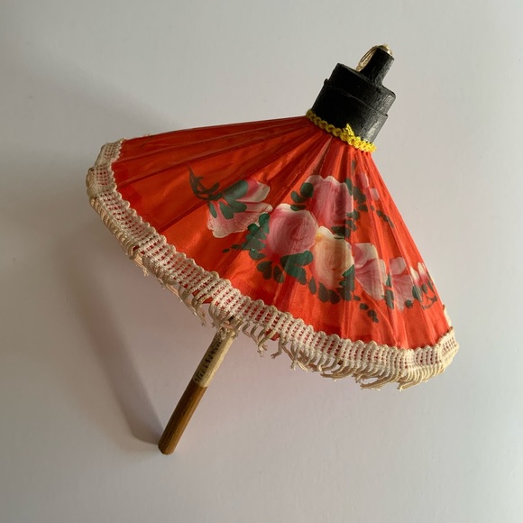 Handpainted Fabric Umbrella - Picture 5 of 7